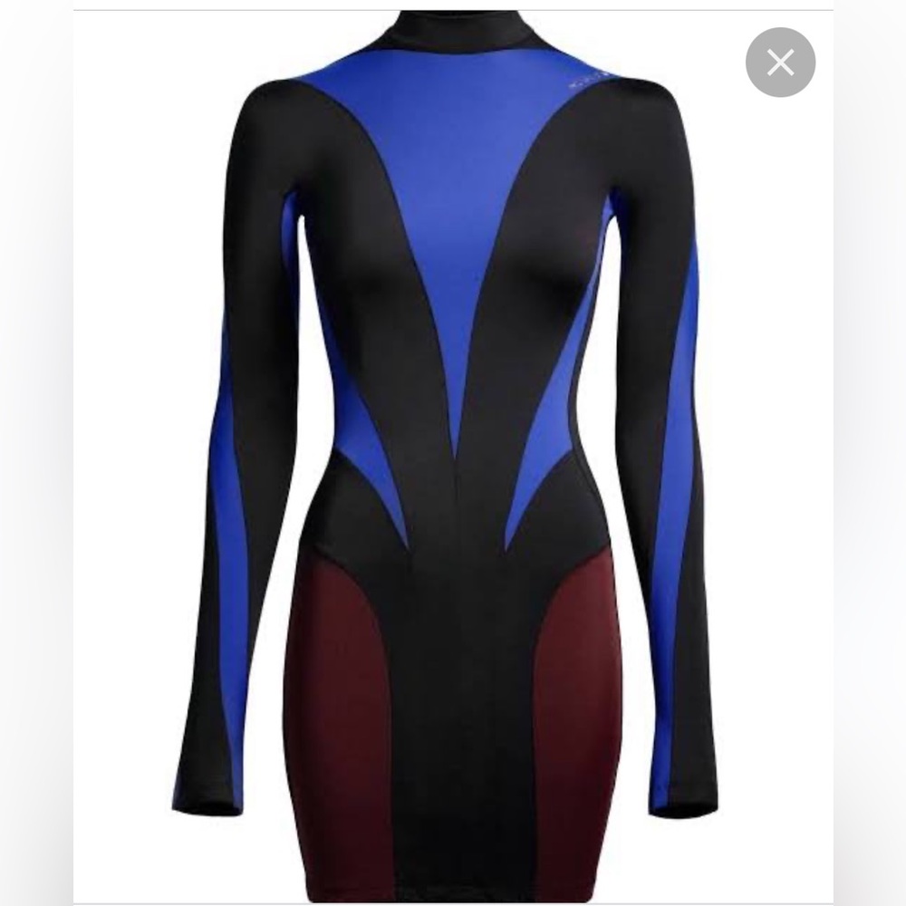 Mugler x H&M spiral-paneled dress